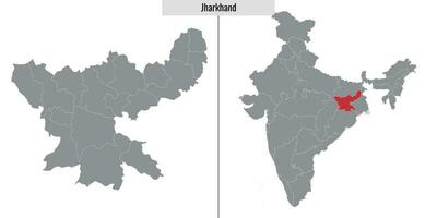 map state of India vector