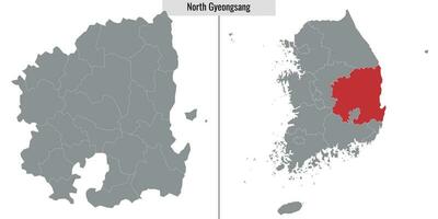 map state of South Korea vector