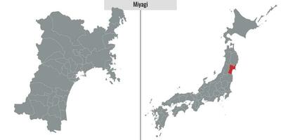 map prefecture of Japan vector