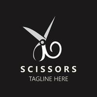 Scissors Logo Design Icon Template. Modern simple design. barber tools. Vector Illustration