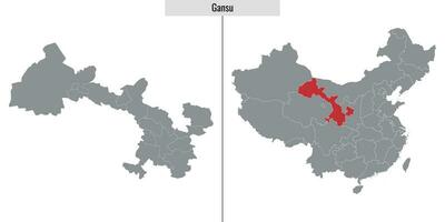 map province of China vector