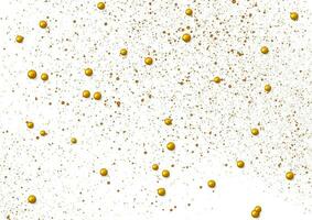 Golden dots and glossy beads abstract shiny luxury background vector