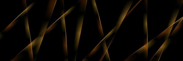 Gold smooth lines abstract luxury tech background vector