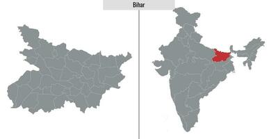 mapa estado de India vector