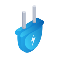 Green technology element isometric icon. png