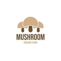 Champignon Mushroom Logo Design Concept Vector Illustration Symbol Icon