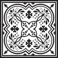 Vector monochrome square European ornament. Classic pattern of Ancient Greece, Roman Empire. Suitable for sandblasting, plotter and laser cutting