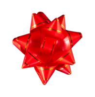 Red gift bow isolated element png