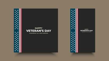 veteranos día, honrando todas quien marco.servido y estrella ornamento diseños para anuncios, carteles, pancartas, antecedentes. vector