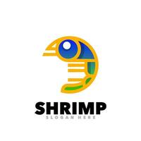 Shrimp gradient logo vector