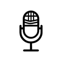 Microphone Icon vector flat design