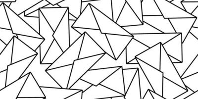 pile of envelope seamless pattern vector