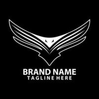 eagle wing logo design vector