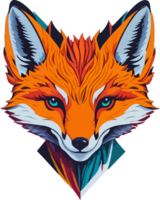 coloré Renard logo png gratuit ai génératif