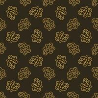Microbe or Virus vector concept line creative seamless pattern