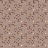 Bacterium and Viruses vector concept colored seamless pattern
