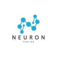 Neuron Logo, Cel Dna Network Vector, And Particle Technology, Simple Illustration Template Design vector