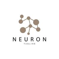 Neuron Logo, Cel Dna Network Vector, And Particle Technology, Simple Illustration Template Design vector