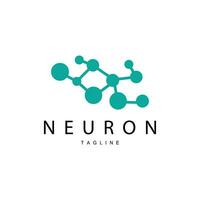 Neuron Logo, Cel Dna Network Vector, And Particle Technology, Simple Illustration Template Design vector