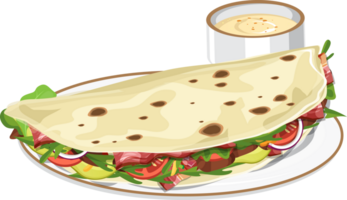 indiano cibo Kulcha, kulcha indiano pane png