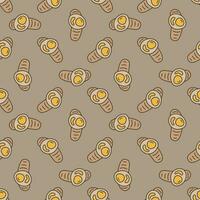 Virus or Microbe abstract vector concept creative seamless pattern
