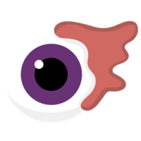 diseño de globo ocular de halloween png