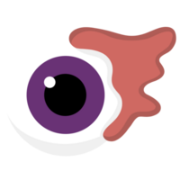 design do globo ocular do dia das bruxas png