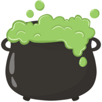 Halloween cauldron design png