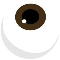 diseño de globo ocular de halloween png