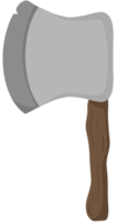 A simple axe with a wood handle png