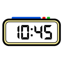 digitale orologio tempo mostrare 10:45, orologio 24 ore illustrazione, tempo illustrazione png