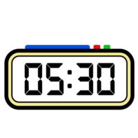 Digital Clock Time Show 5.30, Clock Show 24 hours, Time Illustration png