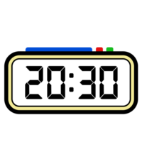 Digital Clock Time Show 20.30, Clock Show 24 hours, Time Illustration png