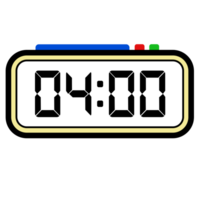 Digital Clock Time Show 4.00, Clock Show 24 hours, Time Illustration png