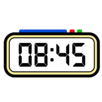 digitale orologio tempo mostrare 8.45, orologio 24 ore illustrazione, tempo illustrazione png