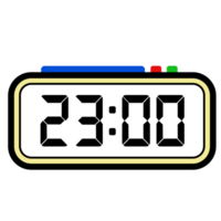 Digital Uhr Zeit Show 23.00, Uhr Show 24 Std, Zeit Illustration png