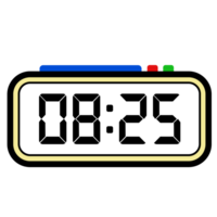 digitale orologio tempo mostrare 8.25, orologio mostrare 24 ore, tempo illustrazione png