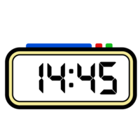 digital reloj hora espectáculo 14.45, reloj 24 horas ilustración, hora ilustración png