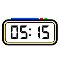 Digital Clock Time Show 5.15, Clock Show 24 hours, Time Illustration png