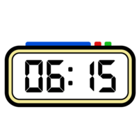 Digital Clock Time Show 6.15, Clock Show 24 hours, Time Illustration png