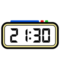 digitale orologio tempo mostrare 21.30, orologio mostrare 24 ore, tempo illustrazione png