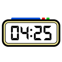 Digital Clock Time Show 4.25, Clock Show 24 hours, Time Illustration png