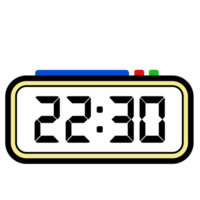 Digital Clock Time Show 22.30, Clock Show 24 hours, Time Illustration png