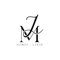 Wedding logo, elegant and refined monogram collection vector