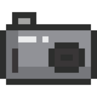 Pixel art cartoon camera icon png