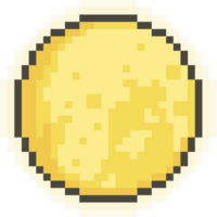 pixel arte raggiante Luna icona png