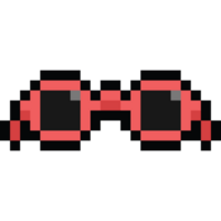 Pixel Kunst Rosa Sonnenbrille Symbol. png