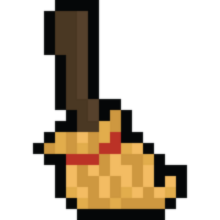 Pixel art broomstick icon png