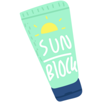 sun block cartoon icon illustration png