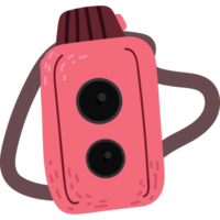 Cartoon pink camera illustration png